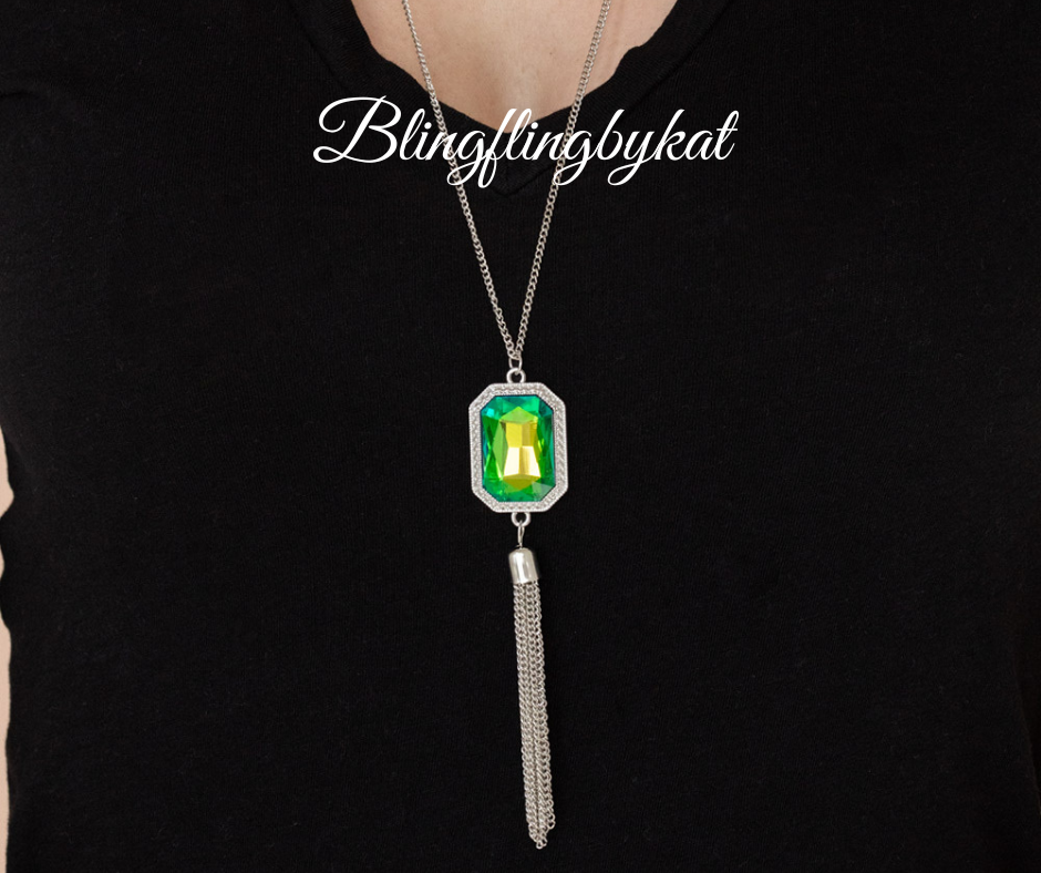 Paparazzi Accessories ❋Blissed Out Opulence - Green Necklace❋ Flat Rate Ship $4.50❋ - Image #2