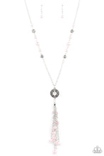 Load image into Gallery viewer, brought-to-you-by-blingflingbykat-tasseled-treasure-pink-necklace-paparazzi-accessories-
