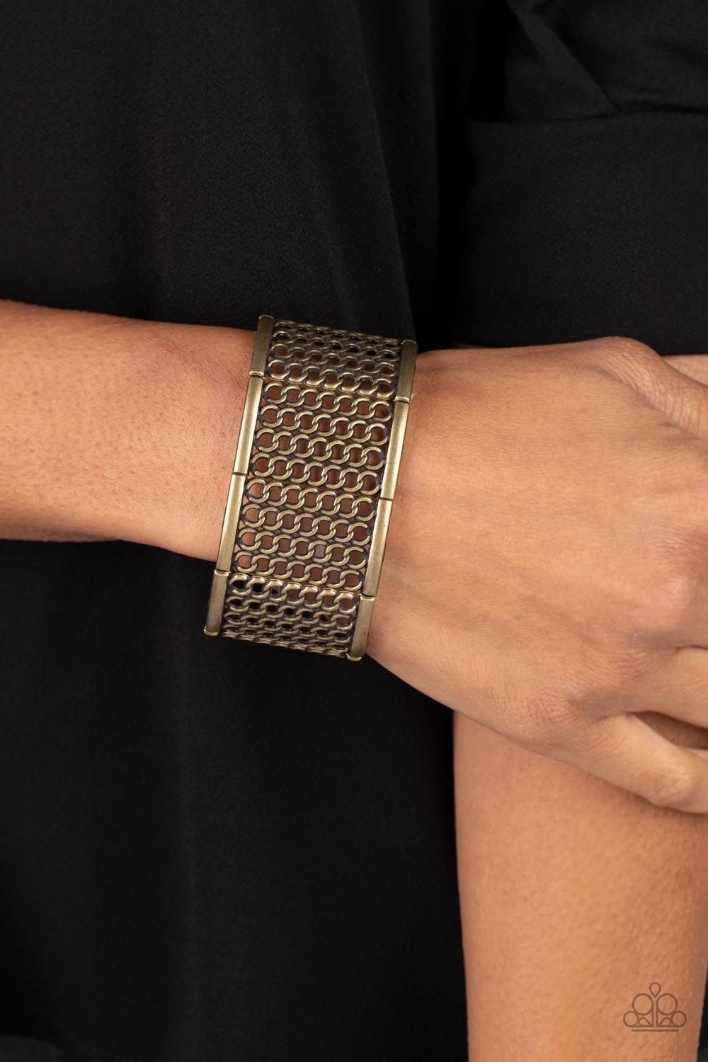 Paparazzi Accessories ❋Camelot Couture - Brass Bracelet❋ Flat Rate Ship $4.50❋ - Image #2