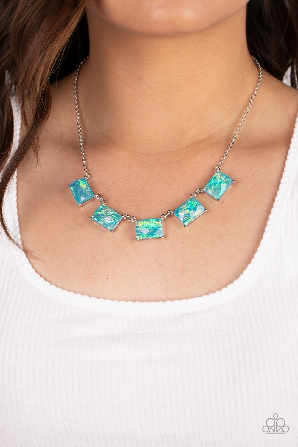Paparazzi Accessories ❋Opalescent Oblivion - Blue Necklace❋ Flat Rate Ship $4.50❋ - Image #2