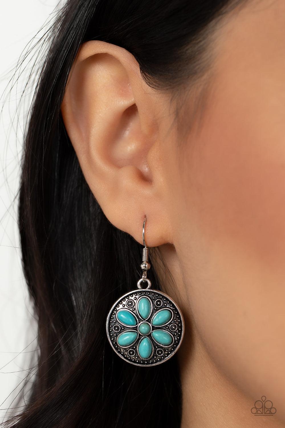 Paparazzi Accessories ❋Saguaro Spring - Blue Earrings❋ Flat Rate Ship $4.50❋ - Image #2