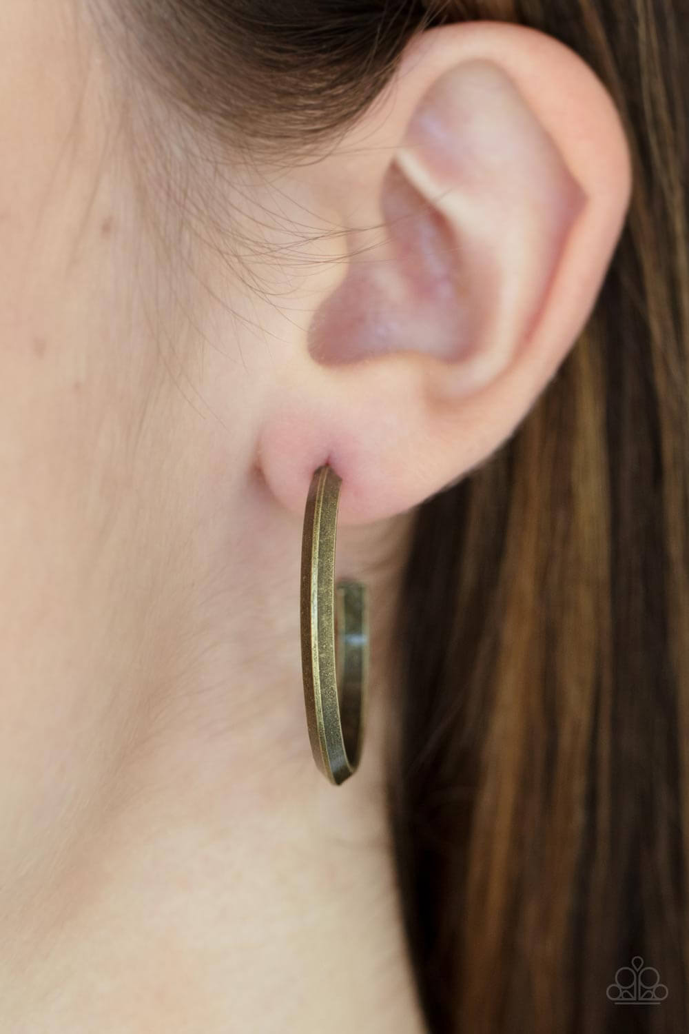 Paparazzi Accessories ❋On The Brink - Brass Earrings❋ Flat Rate Ship $4.50❋ - Image #2