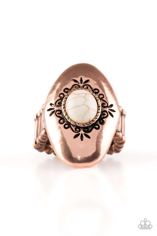 brought✽to✽you✽by✽blingflingbykat✽stone-gardens-copper-ring✽paparazzi-accessories