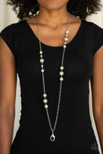 Load image into Gallery viewer, Paparazzi Accessories ❋Wall Street Waltz - White Lanyard❋ Flat Rate Ship $4.50❋ - Image #2
