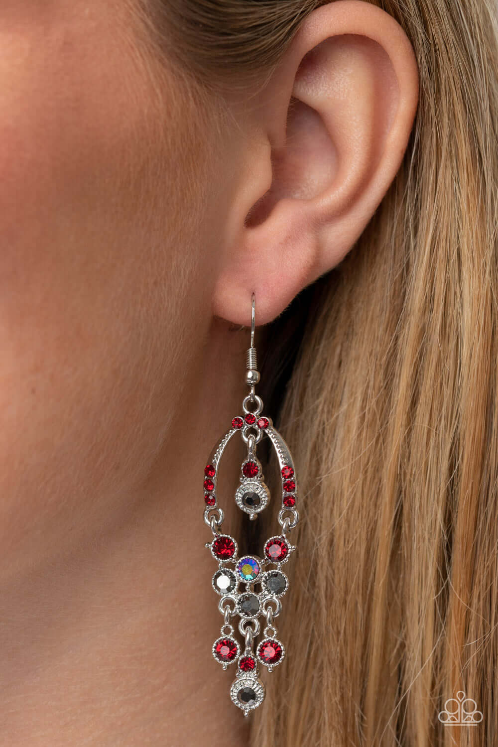 Paparazzi Accessories ❋Sophisticated Starlet - Red Earrings❋ Flat Rate Ship $4.50❋ - Image #2