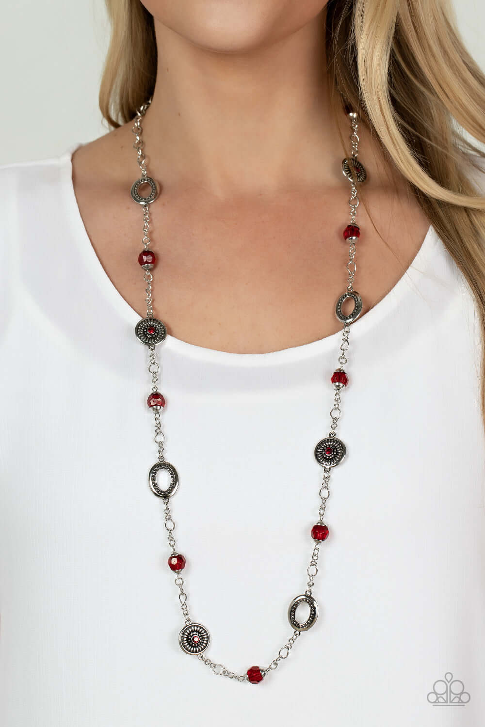 Paparazzi Accessories ❋Glammed Up Goals - Red Necklace❋ Flat Rate Ship $4.50❋ - Image #2
