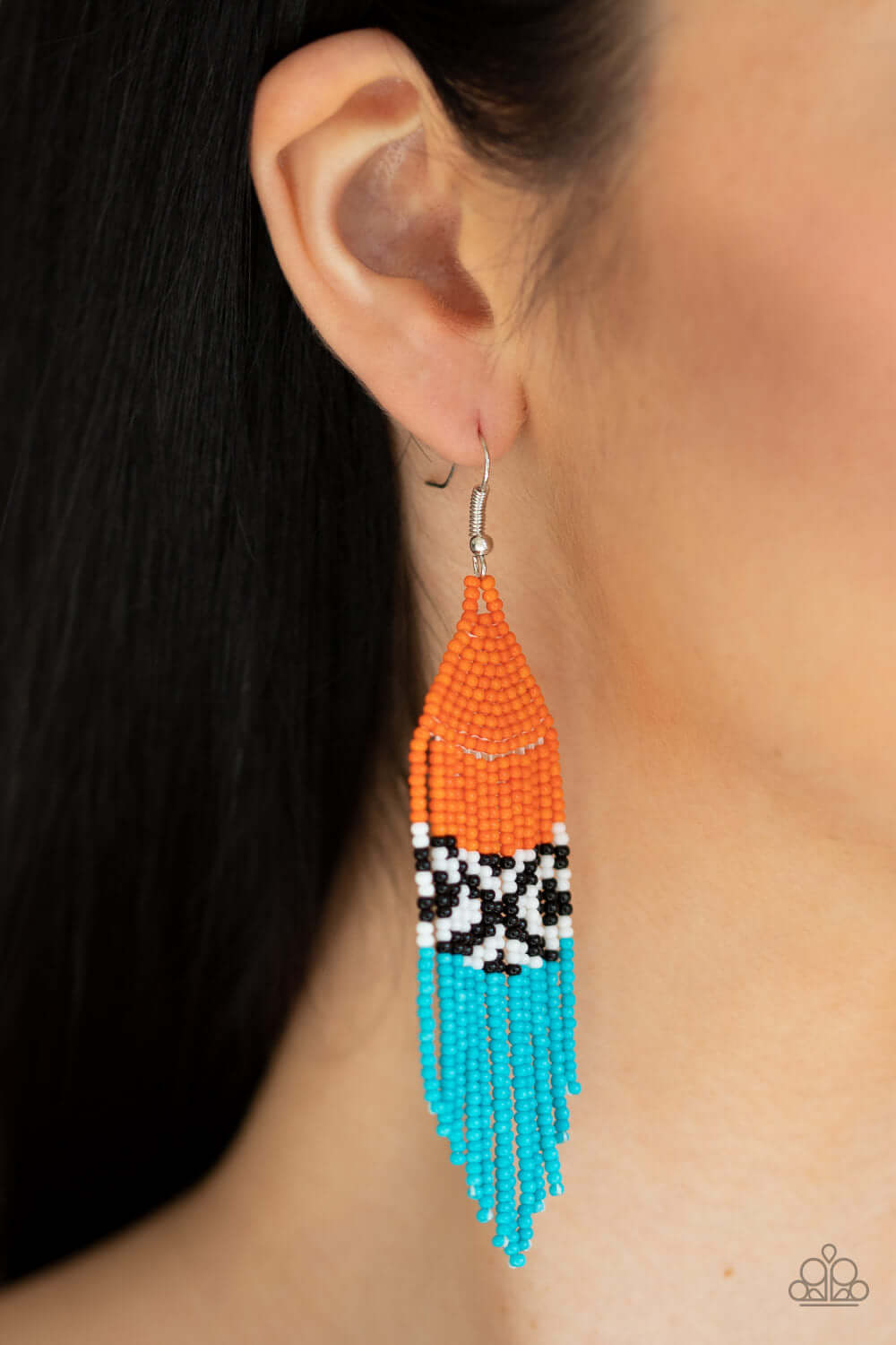 Paparazzi Accessories ✽ Beautifully BEADazzling - Orange Earrings✽Flat Rate Ship $4.50✽ - Image #2