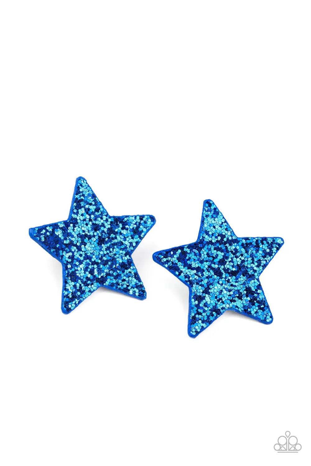 Paparazzi Accessories ✽ Star-Spangled Superstar - Blue Hair Clip✽Flat Rate Ship $4.50✽ - Image #2