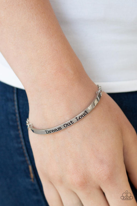 brought✽to✽you✽by✽blingflingbykat✽dream-out-loud-silver-bracelet✽paparazzi-accessories