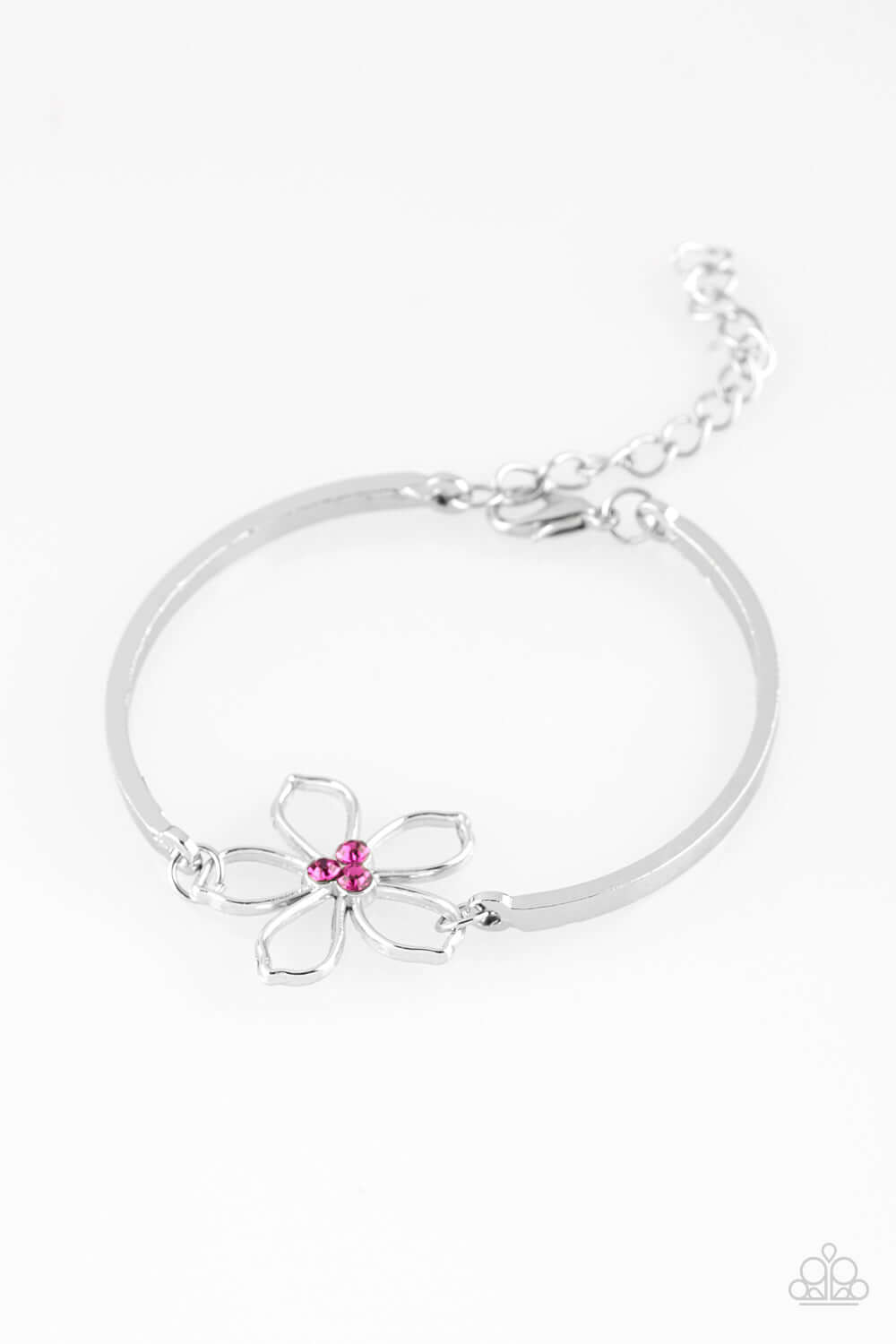 brought✽to✽you✽by✽blingflingbykat✽hibiscus-hipster-pink-bracelet✽paparazzi-accessories