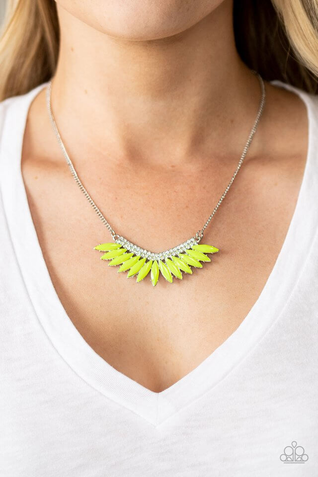 Paparazzi Accessories ❋Extra Extravaganza - Yellow Necklace❋ Flat Rate Ship $4.50❋ - Image #2