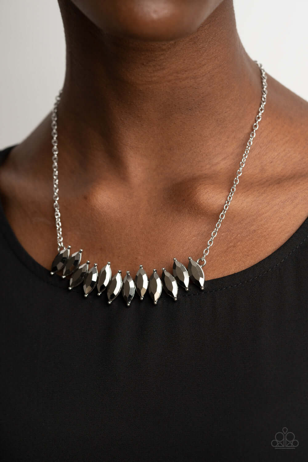 Paparazzi Accessories ❋Icy Intensity - Silver Necklace❋ Flat Rate Ship $4.50❋ - Image #2