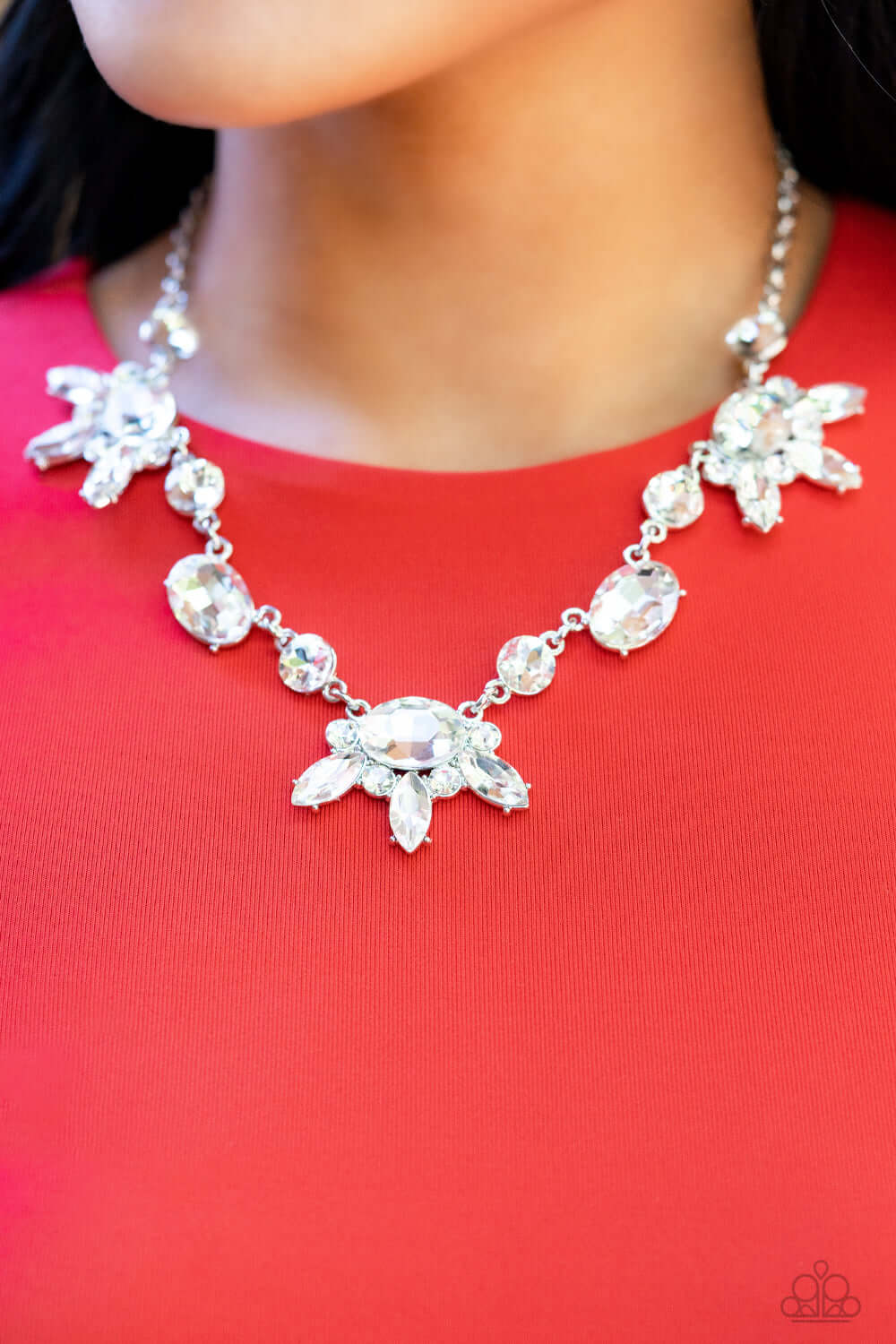 Paparazzi Accessories ❋GLOW-trotting Twinkle - White Necklace❋ Flat Rate Ship $4.50❋ - Image #2