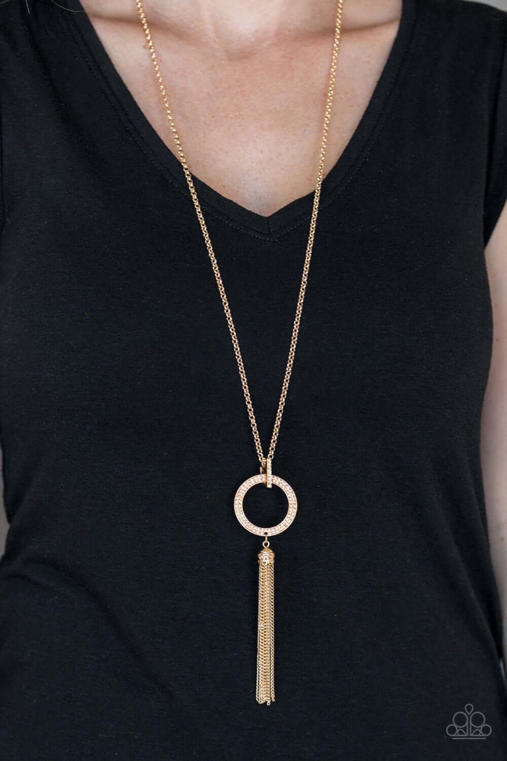 Paparazzi Accessories ✽ Straight To The Top - Gold Necklace✽Flat Rate Ship $4.50✽ - Image #2