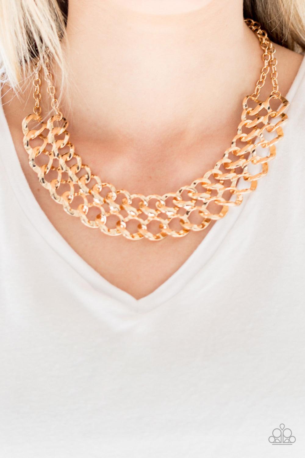 Paparazzi Accessories ✽ Street Meet and Greet - Gold Necklace✽Flat Rate Ship $4.50✽ - Image #2