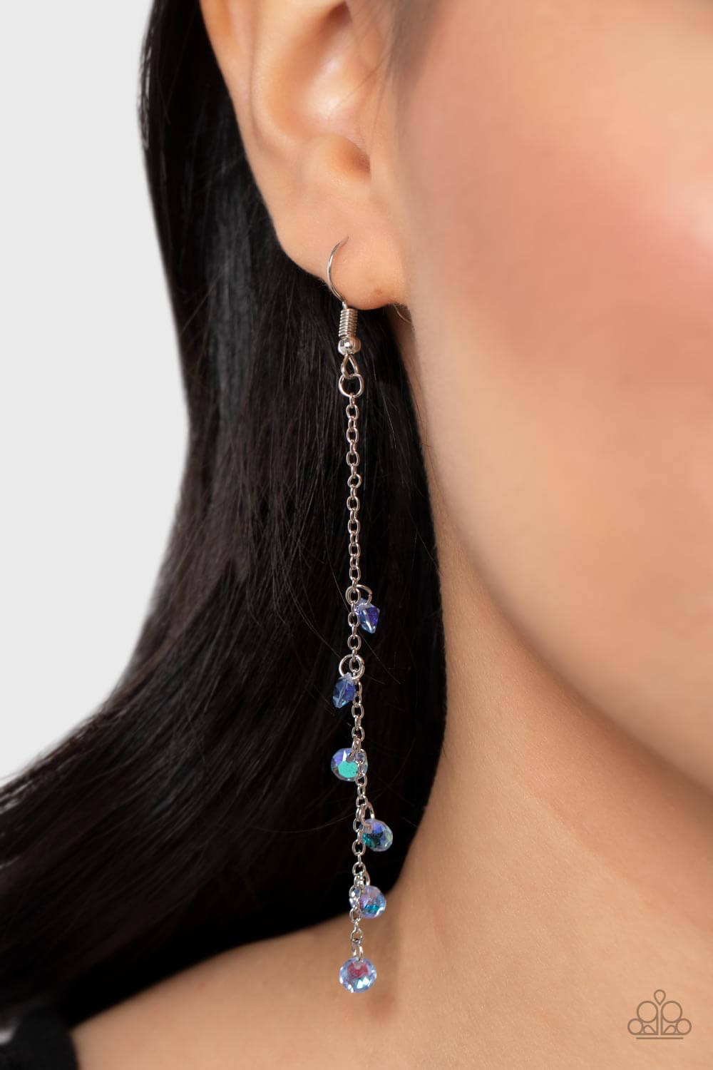 Paparazzi Accessories ❋Extended Eloquence - Blue Earrings❋ Flat Rate Ship $4.50❋ - Image #2