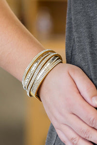 Paparazzi Accessories ❋Rock Star Attitude - Yellow Bracelet❋ Flat Rate Ship $4.50❋ - Image #2