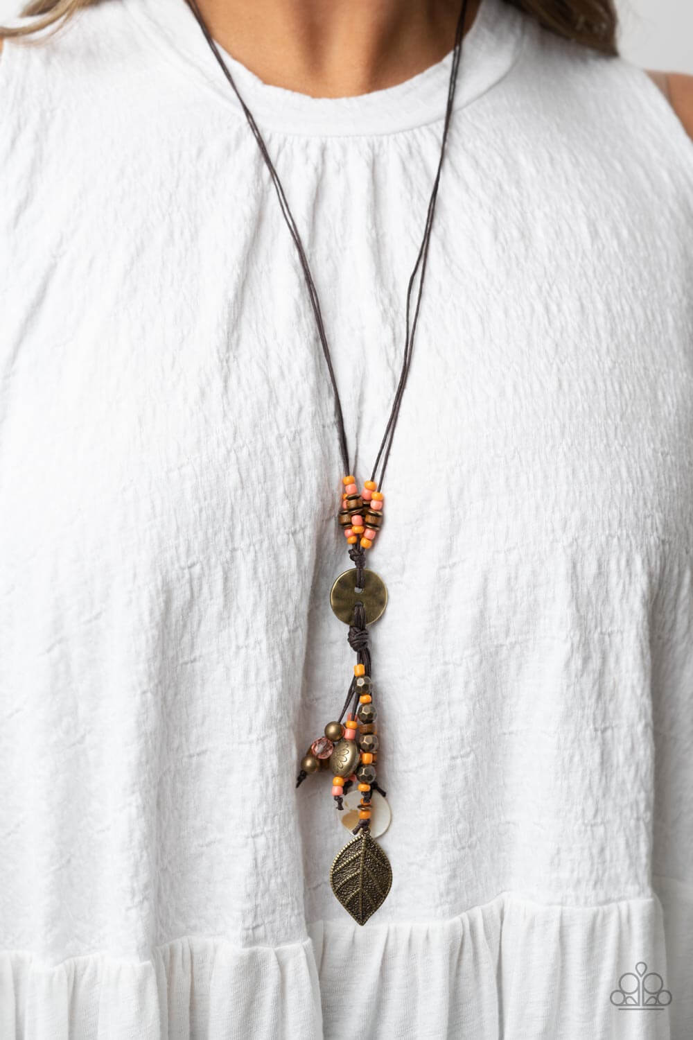 Paparazzi Accessories ❋Knotted Keepsake - Orange Necklace❋ Flat Rate Ship $4.50❋ - Image #2