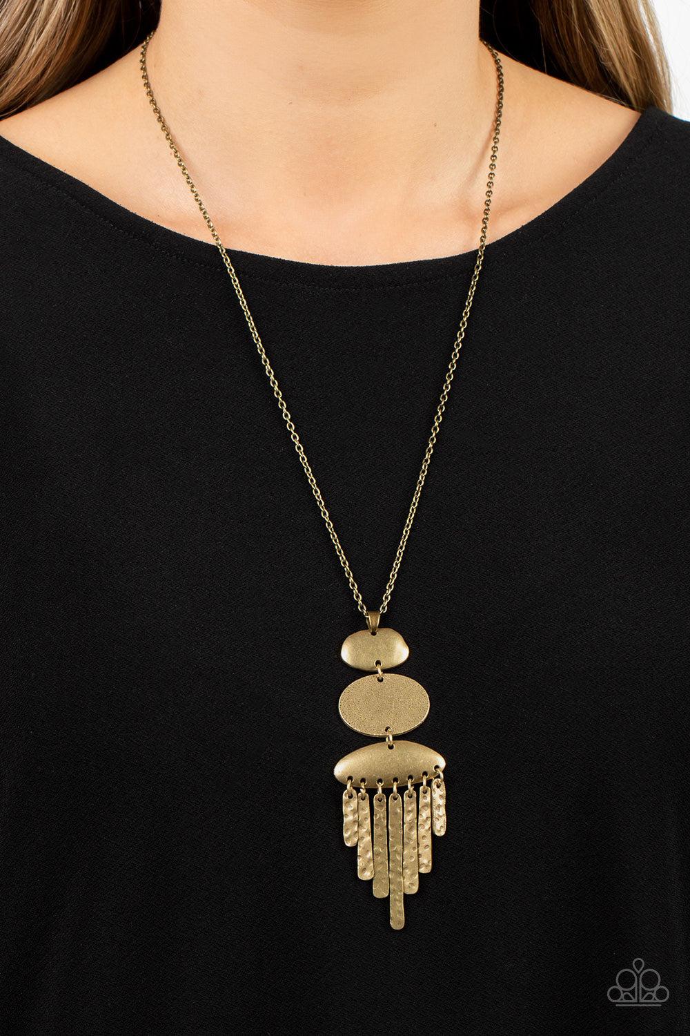 Paparazzi Accessories ❋After the ARTIFACT - Brass Necklace❋ Flat Rate Ship $4.50❋ - Image #2