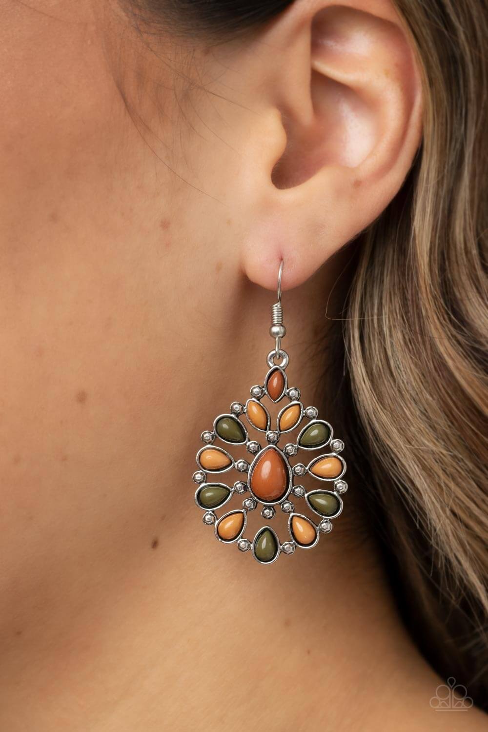 Paparazzi Accessories ❋Lively Luncheon - Multi Earrings❋ Flat Rate Ship $4.50❋ - Image #2