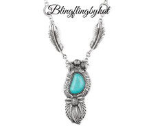 Load image into Gallery viewer, Paparazzi Accessories ✽ Ruler of The Roost - Blue Necklace✽Flat Rate Ship $4.50✽ - Image #3
