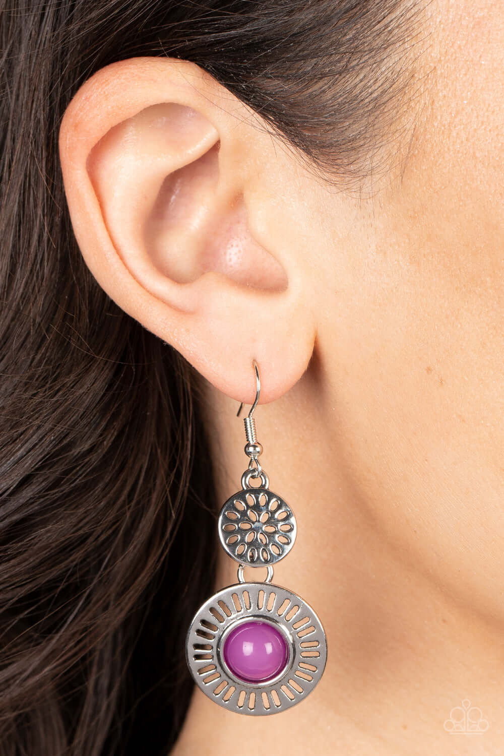 Paparazzi Accessories ❋Ocean Orchard - Purple Earrings❋ Flat Rate Ship $4.50❋ - Image #2