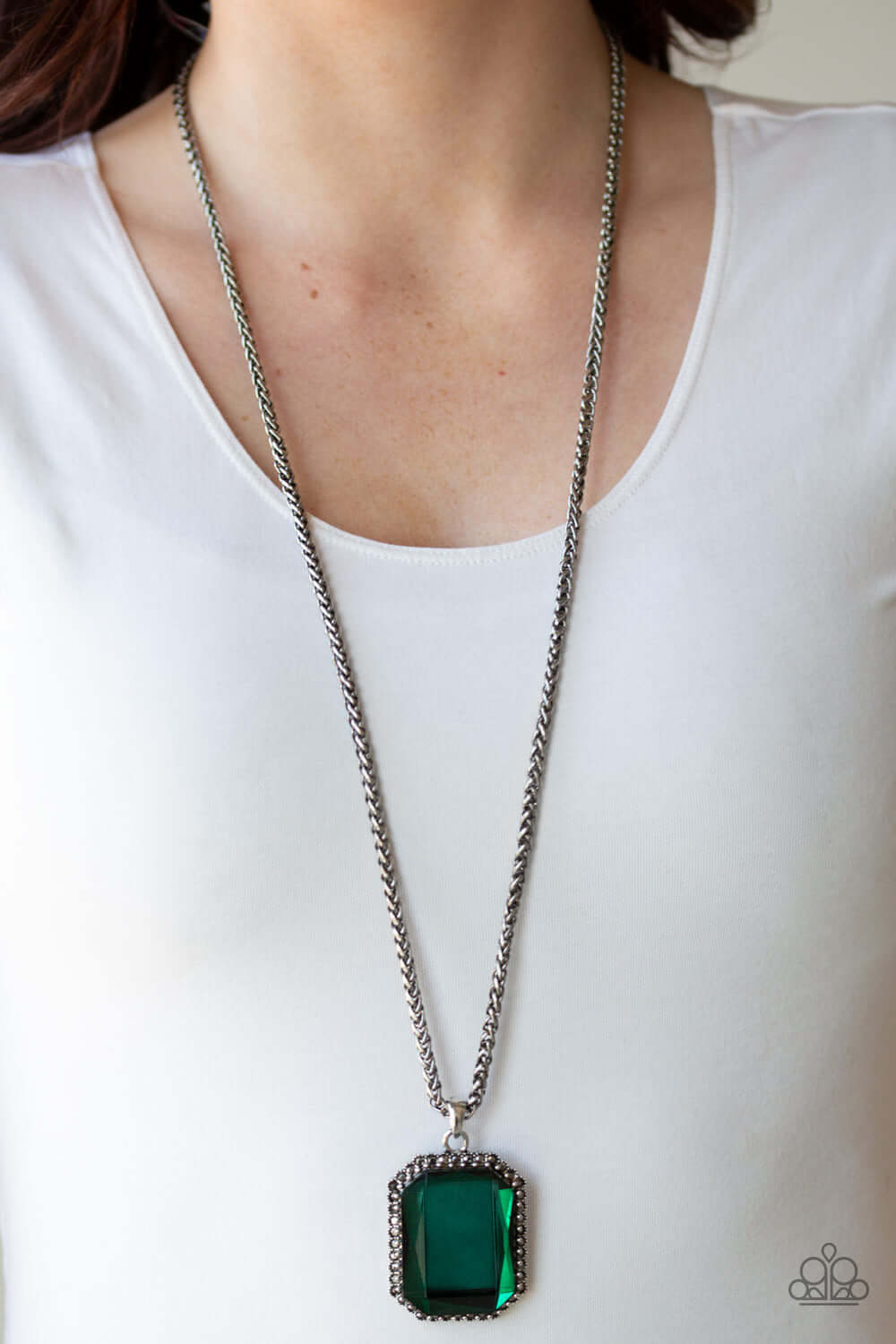 Paparazzi Accessories ✽ Let Your HEIR Down - Green Necklace✽Flat Rate Ship $4.50✽ - Image #2