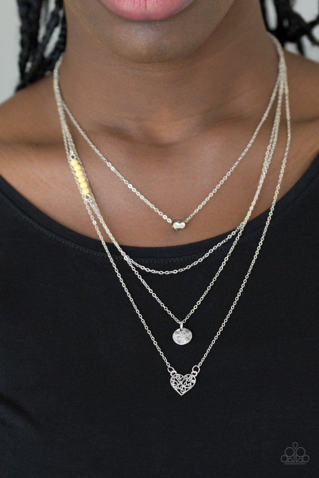 Paparazzi Accessories ❋Gypsy Heart - Yellow Necklace❋ Flat Rate Ship $4.50❋ - Image #2