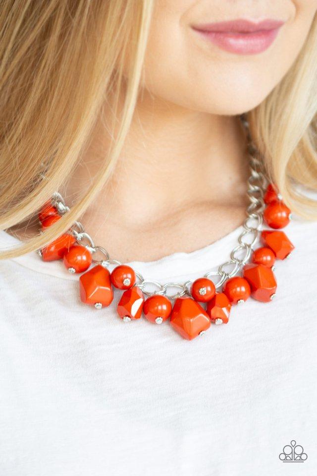 Paparazzi Accessories ❋Gorgeously Globetrotter - Orange Necklace❋ Flat Rate Ship $4.50❋ - Image #2