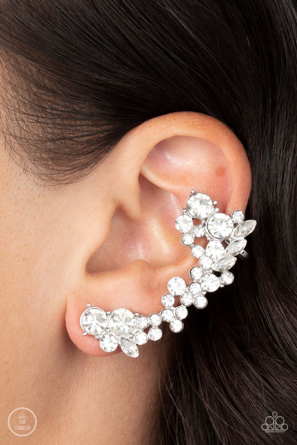 Paparazzi Accessories ❋Astronomical Allure - White Post Earrings❋ Flat Rate Ship $4.50❋ - Image #2