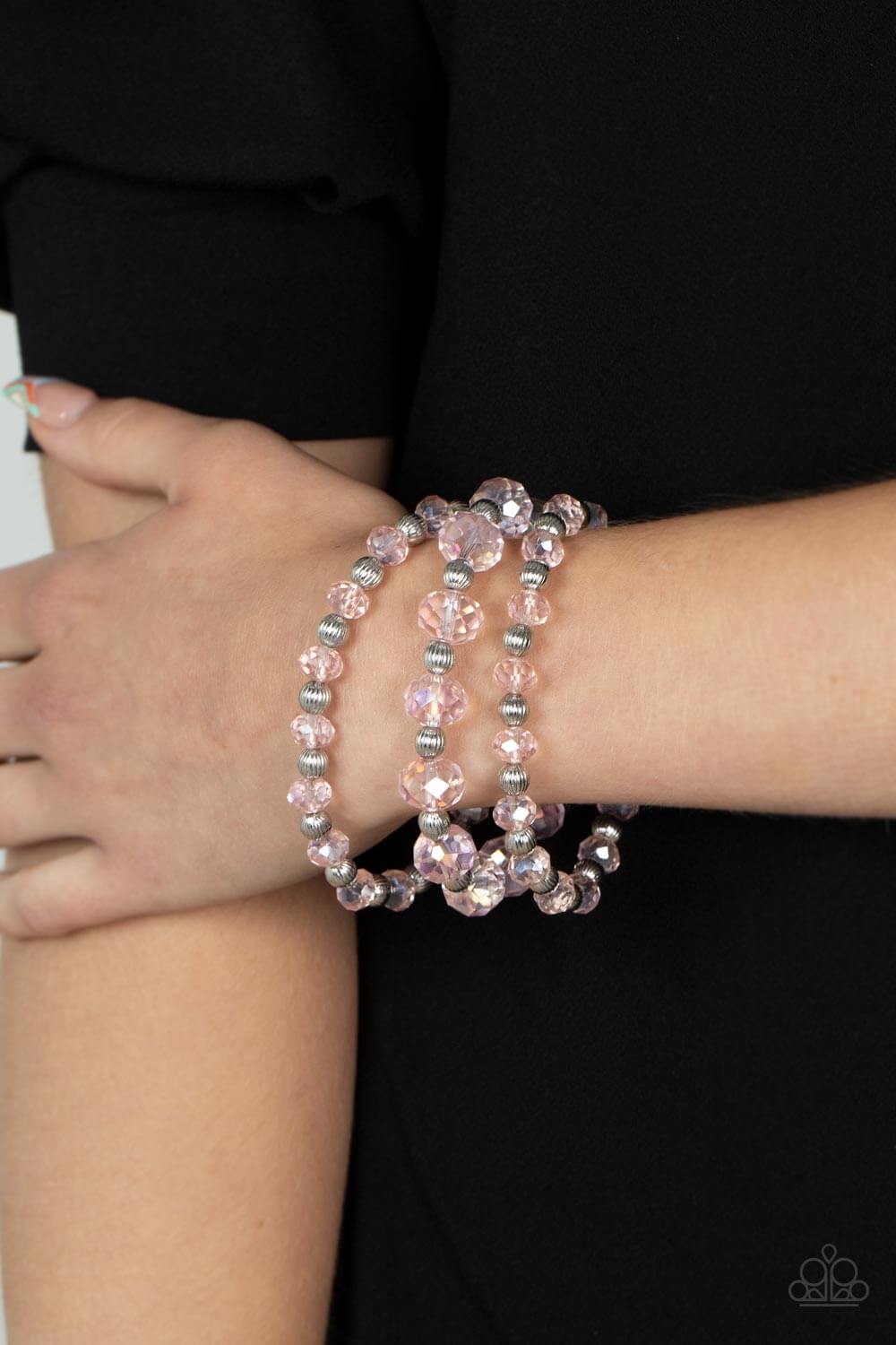 Paparazzi Accessories ❋â€‹Eiffel Tower Tryst - Pink Bracelet❋ Flat Rate Ship $4.50❋ - Image #2