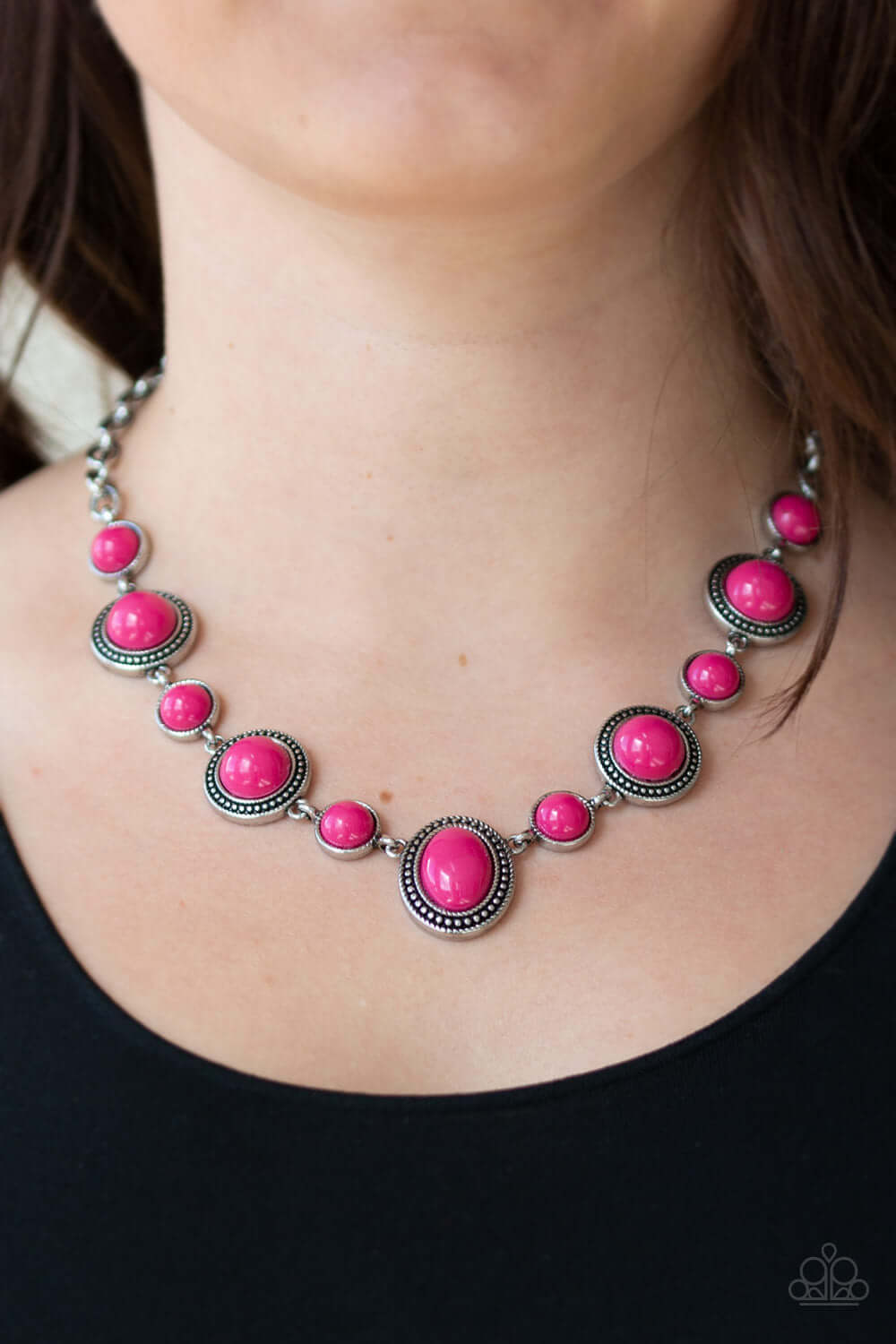 Paparazzi Accessories ✽ Voyager Vibes - Pink Necklace✽Flat Rate Ship $4.50✽ - Image #2