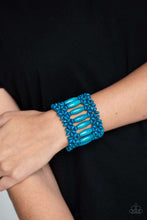 Load image into Gallery viewer, Paparazzi Accessories ✽ Barbados Beach Club - Blue Bracelet✽Flat Rate Ship $4.50✽
