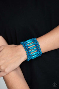Paparazzi Accessories ✽ Barbados Beach Club - Blue Bracelet✽Flat Rate Ship $4.50✽