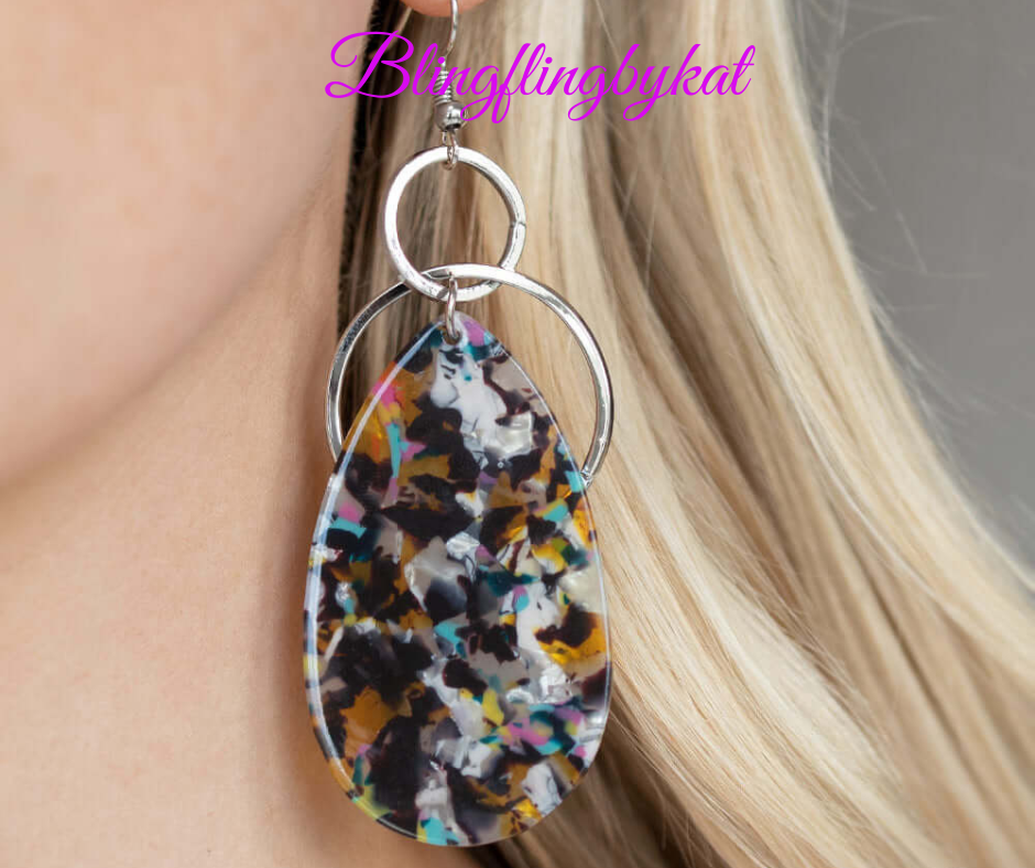 Paparazzi Accessories ✽  To Paradise - Multi Earrings✽Flat Rate Ship $4.50✽ - Image #2