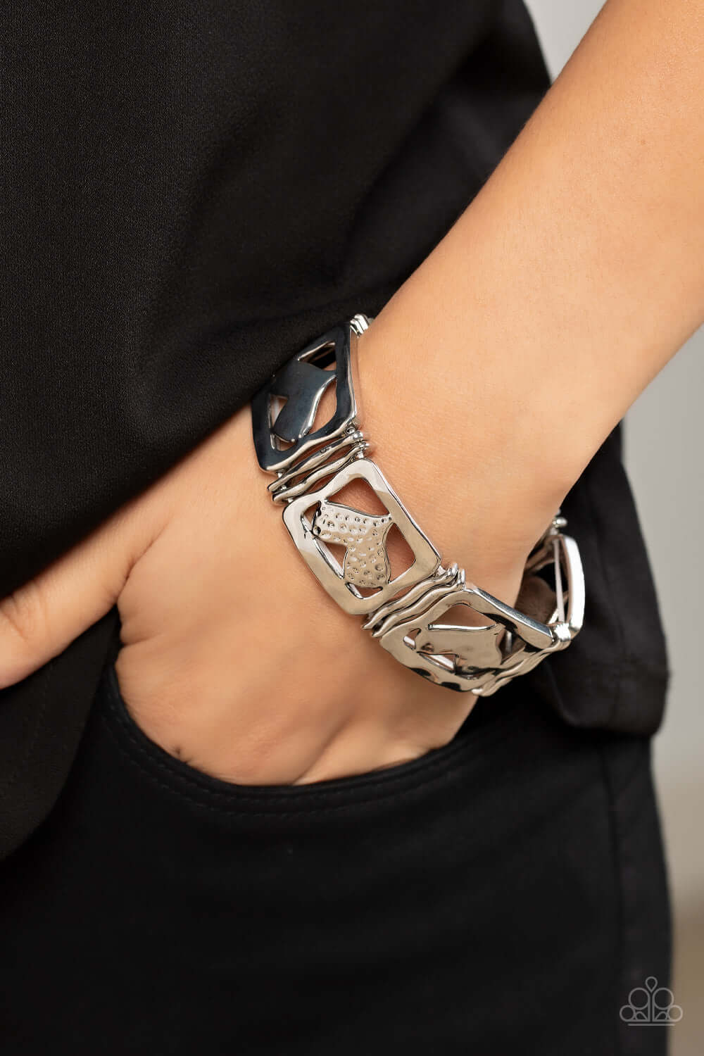 Paparazzi Accessories ❋Legendary Lovers - Silver Bracelet❋ Flat Rate Ship $4.50❋ - Image #2