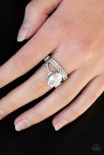 Load image into Gallery viewer, Paparazzi Accessories ✽ Bling Queen - White Ring✽Flat Rate Ship $4.50✽
