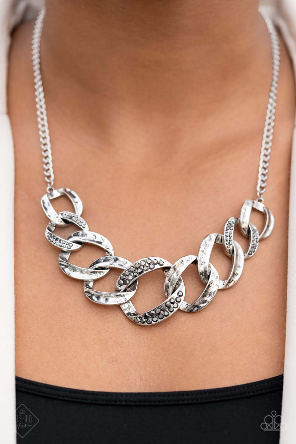 Paparazzi Accessories ❋Bombshell Bling - Silver Necklace❋ Flat Rate Ship $4.50❋ - Image #2