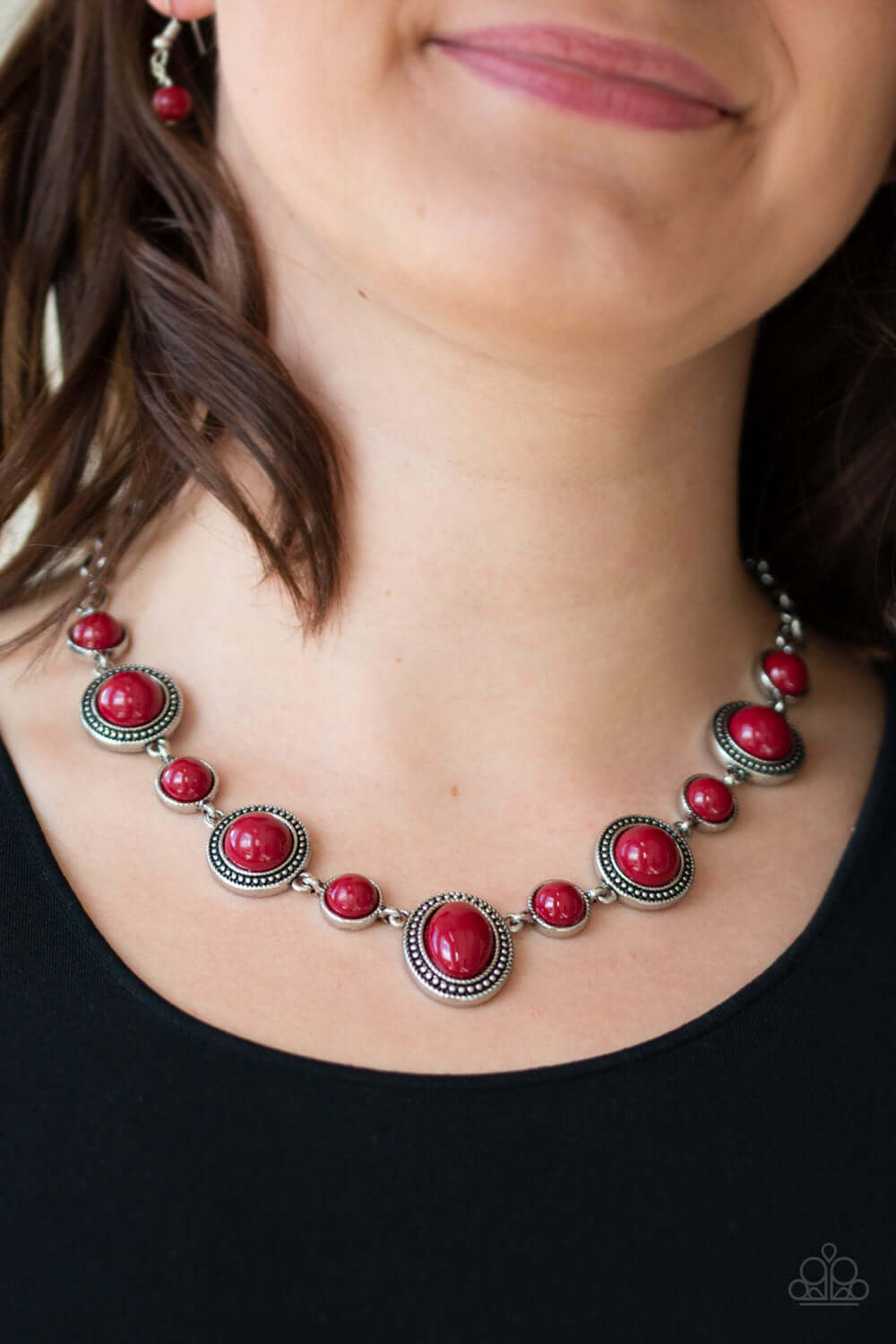 Paparazzi Accessories ✽ Voyager Vibes - Red Necklace✽Flat Rate Ship $4.50✽ - Image #2