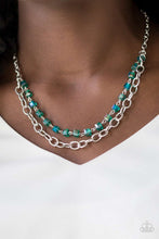 Load image into Gallery viewer, Paparazzi Accessories ✽ Block Party Princess - Green Necklace✽Flat Rate Ship $4.50✽
