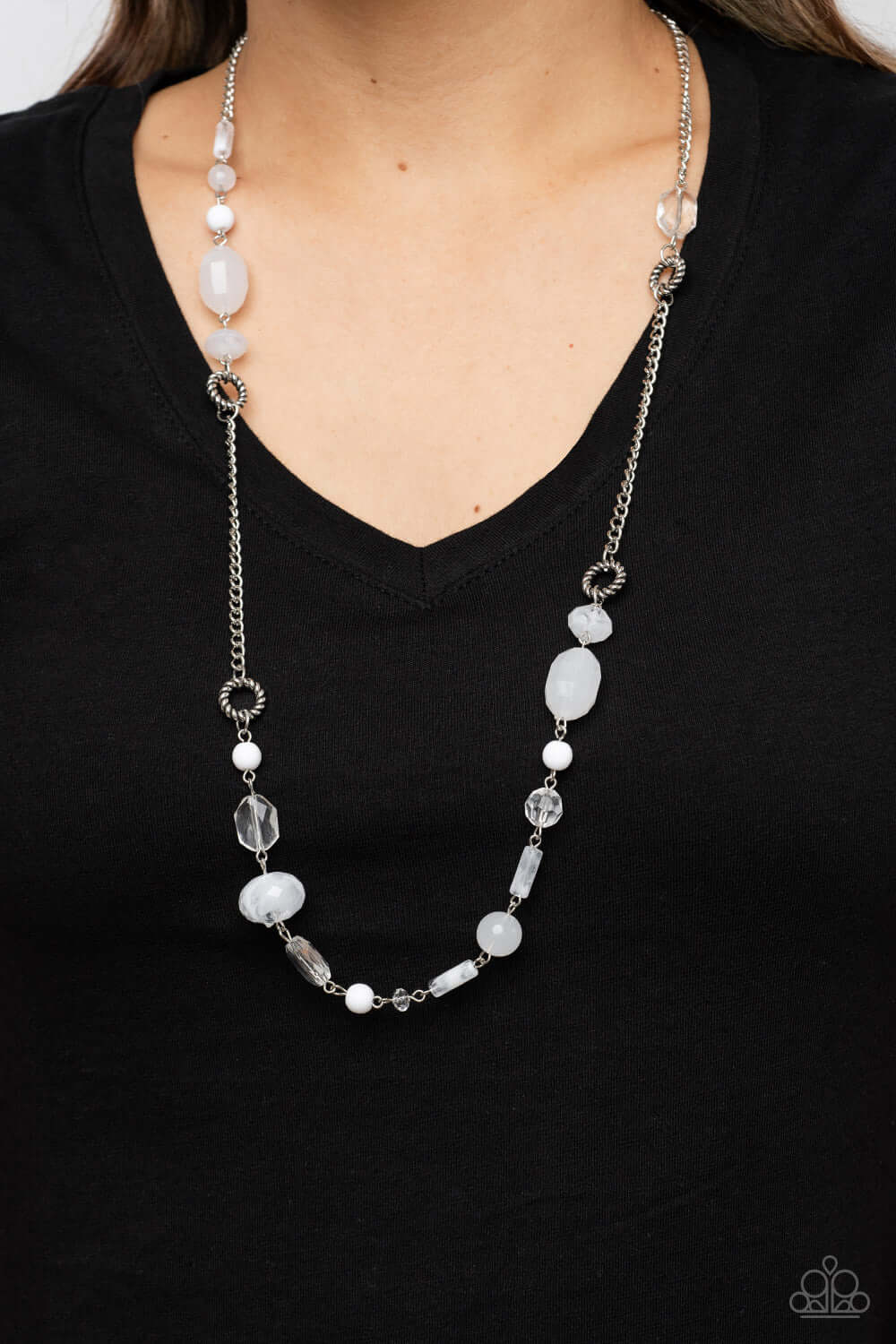Paparazzi Accessories ❋Craveable Color - White Necklace❋ Flat Rate Ship $4.50❋ - Image #2