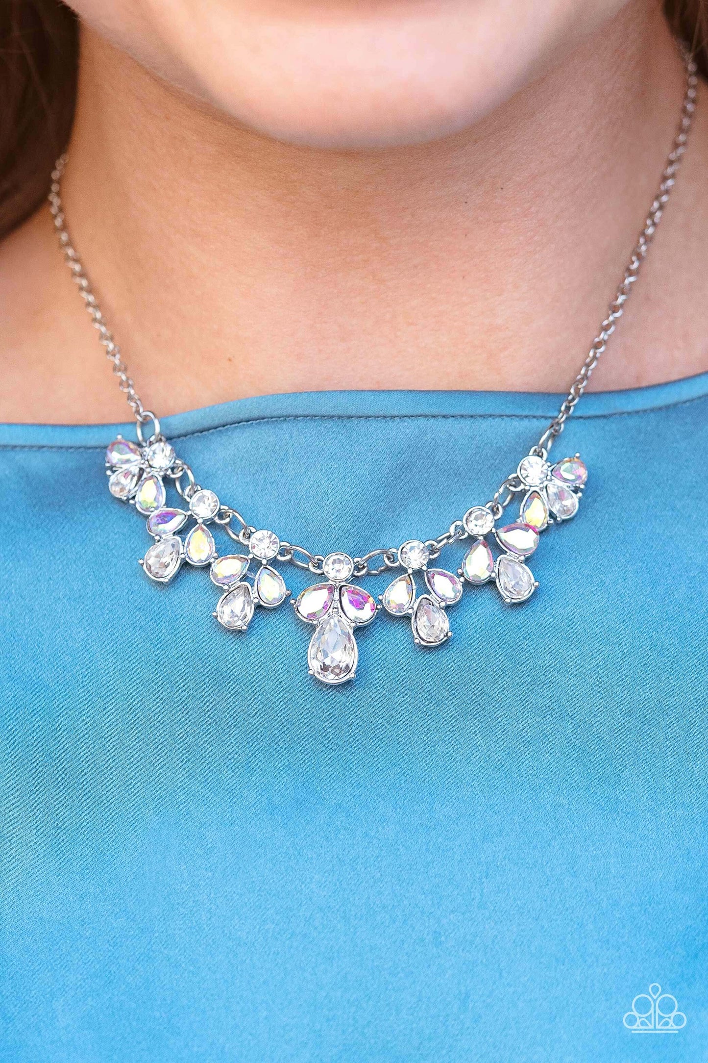 Paparazzi Accessories ❋See in a New STARLIGHT - White Necklace❋ Flat Rate Ship $4.50❋ - Image #2