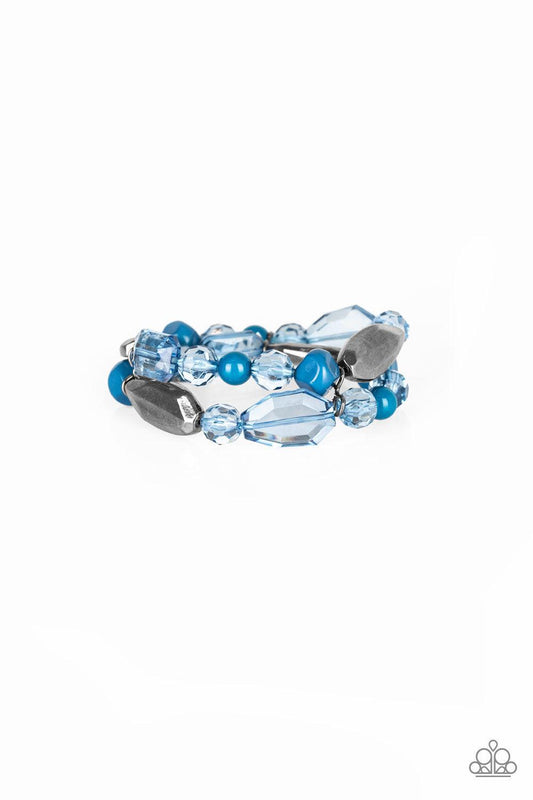 brought✽to✽you✽by✽blingflingbykat✽rockin-rock-candy-blue-bracelet✽paparazzi-accessories