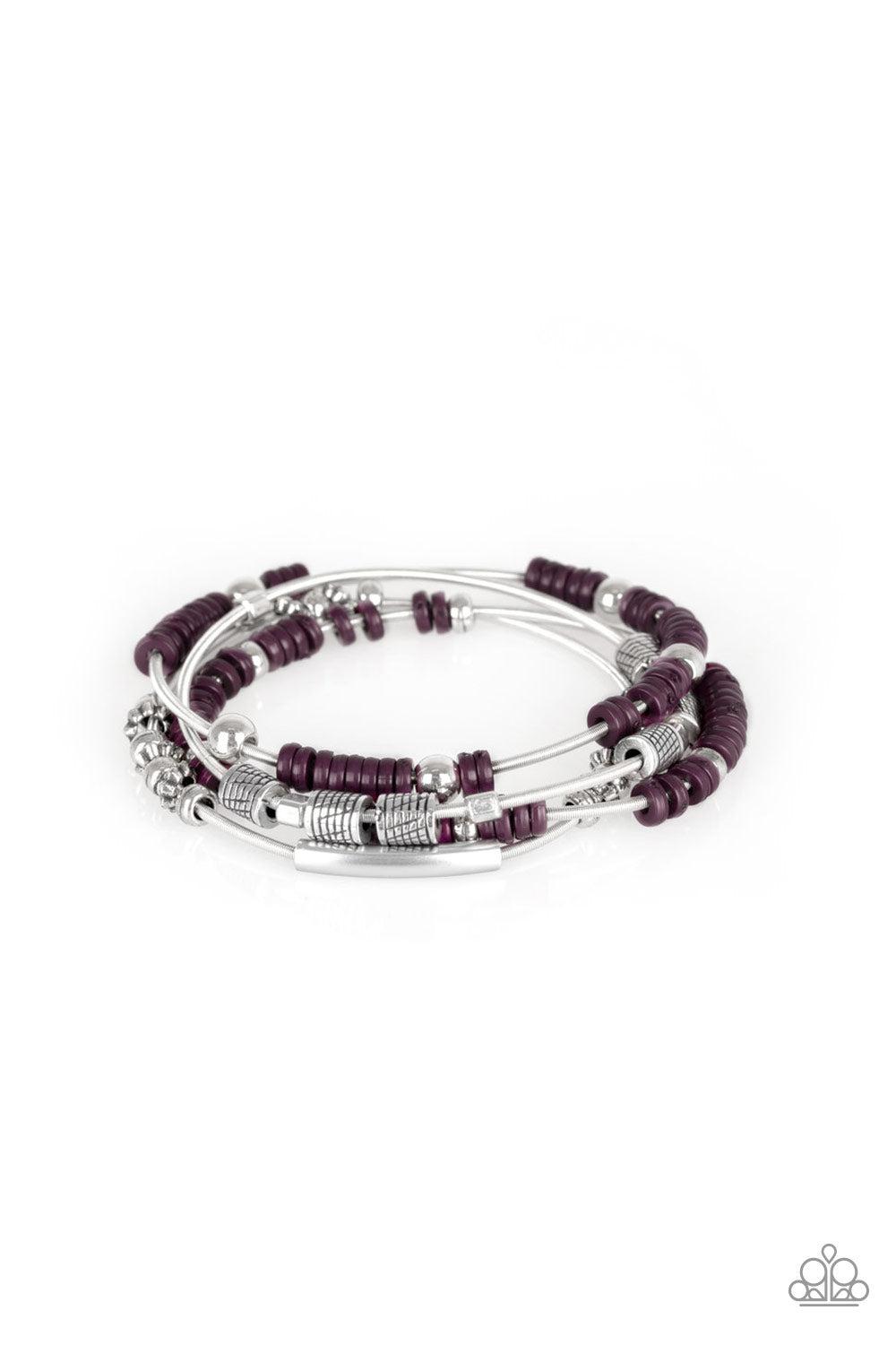 brought✽to✽you✽by✽blingflingbykat✽tribal-spunk-purple-bracelet✽paparazzi-accessories