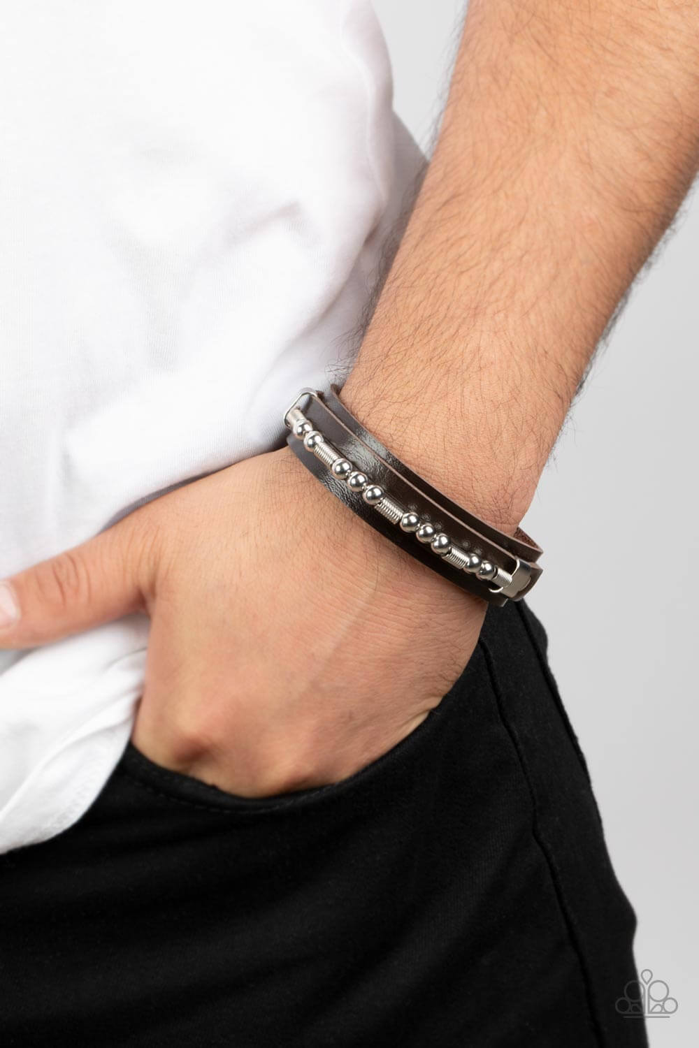 Paparazzi Accessories ❋Easy on the Hardware - Brown Bracelet❋ Flat Rate Ship $4.50❋ - Image #2