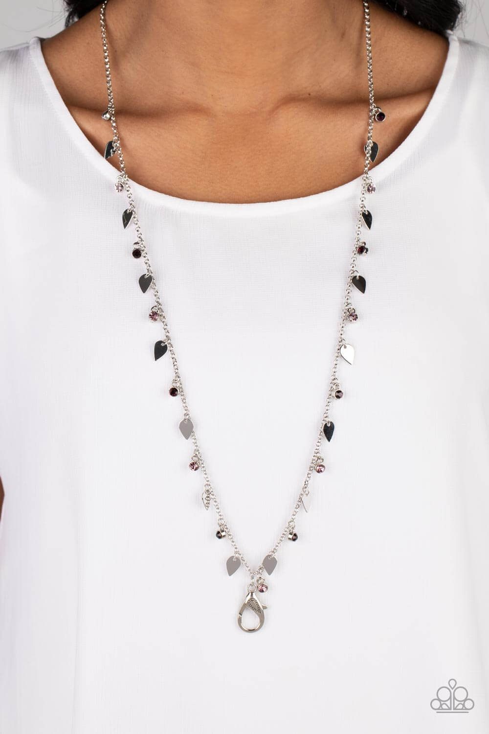 Paparazzi Accessories ❋Sharp-Edged Shimmer - Purple Lanyard❋ Flat Rate Ship $4.50❋ - Image #2