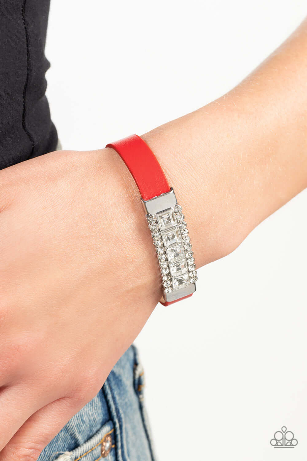 Paparazzi Accessories ❋Rebel Reputation - Red Bracelet❋ Flat Rate Ship $4.50❋ - Image #2