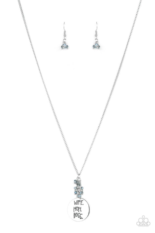 brought✽to✽you✽by✽blingflingbykat✽words-to-live-by-blue-necklace-paparazzi-accessories