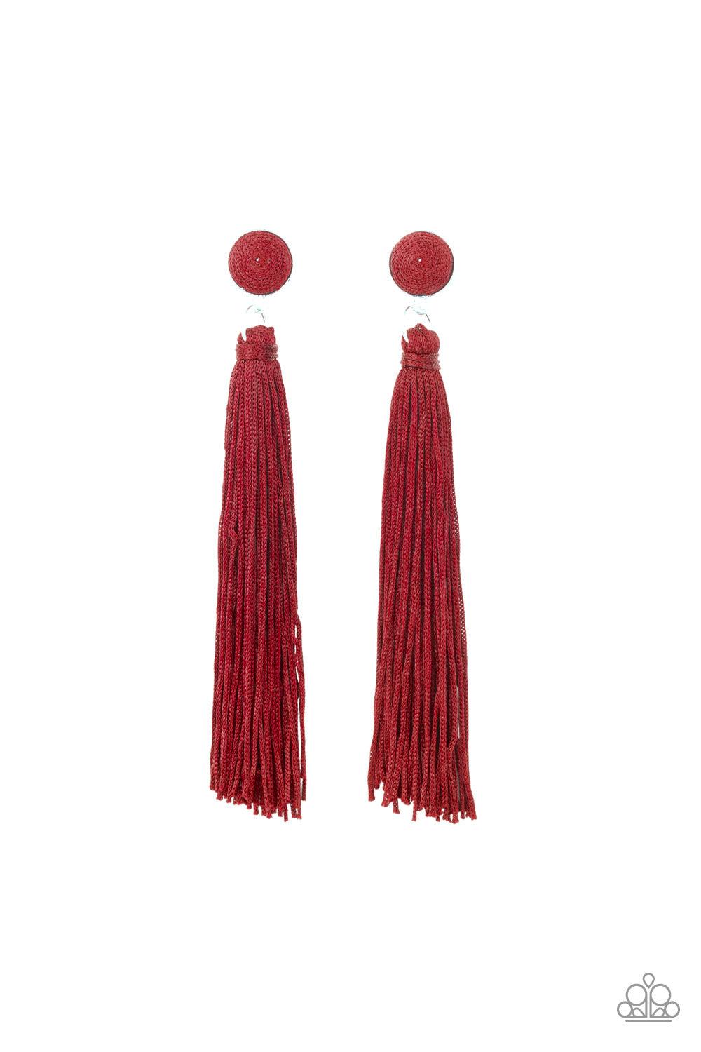 brought✽to✽you✽by✽blingflingbykat✽tightrope-tassel-red✽paparazzi-accessories