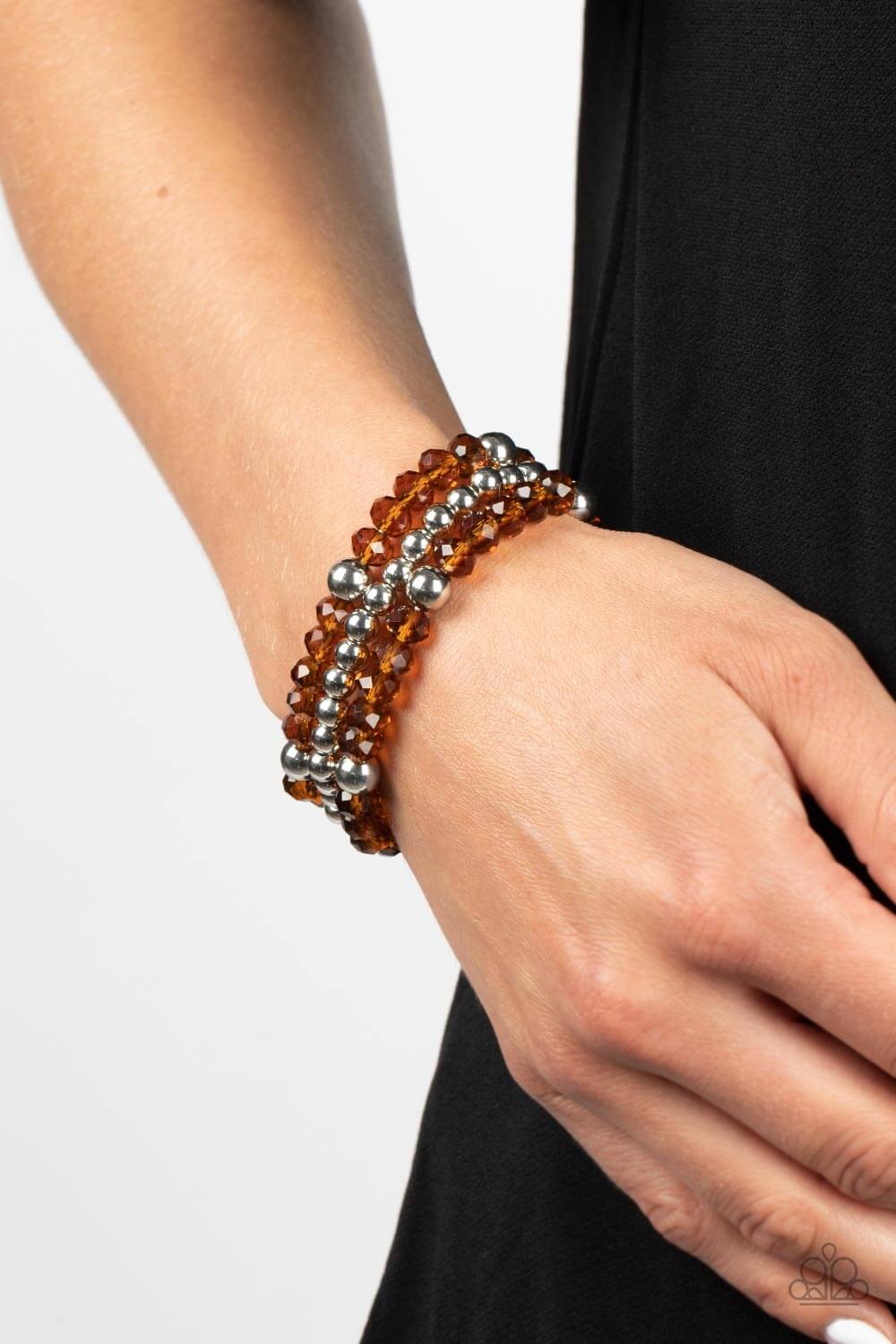 Paparazzi Accessories ❋Prismatic Perceptions - Brown Bracelet❋ Flat Rate Ship $4.50❋ - Image #2